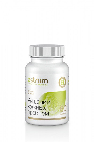 Аструм Моно-Z (Astrum Mono-Z) 60 таблеток  РЕШЕНИЕ КОЖНЫХ ПРОБЛЕМ