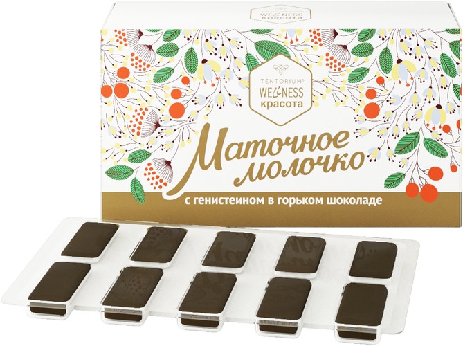 БАД «Маточное молочко с генистеином в горьком шоколаде»