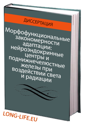 Морфофункциональные закономерности адаптации: нейроэндокринные центры и поднижнечелюстные железы при воздействии света и радиации (экспериментальное исследование)
